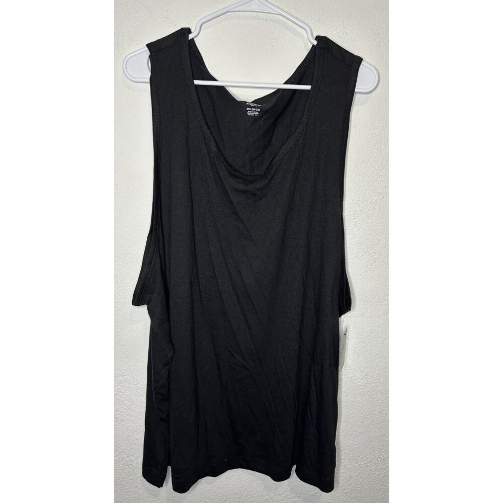 Athletic Works Womens Black Tri Blend Scoop Neck Tank Top Workout Shirt Size 3XL